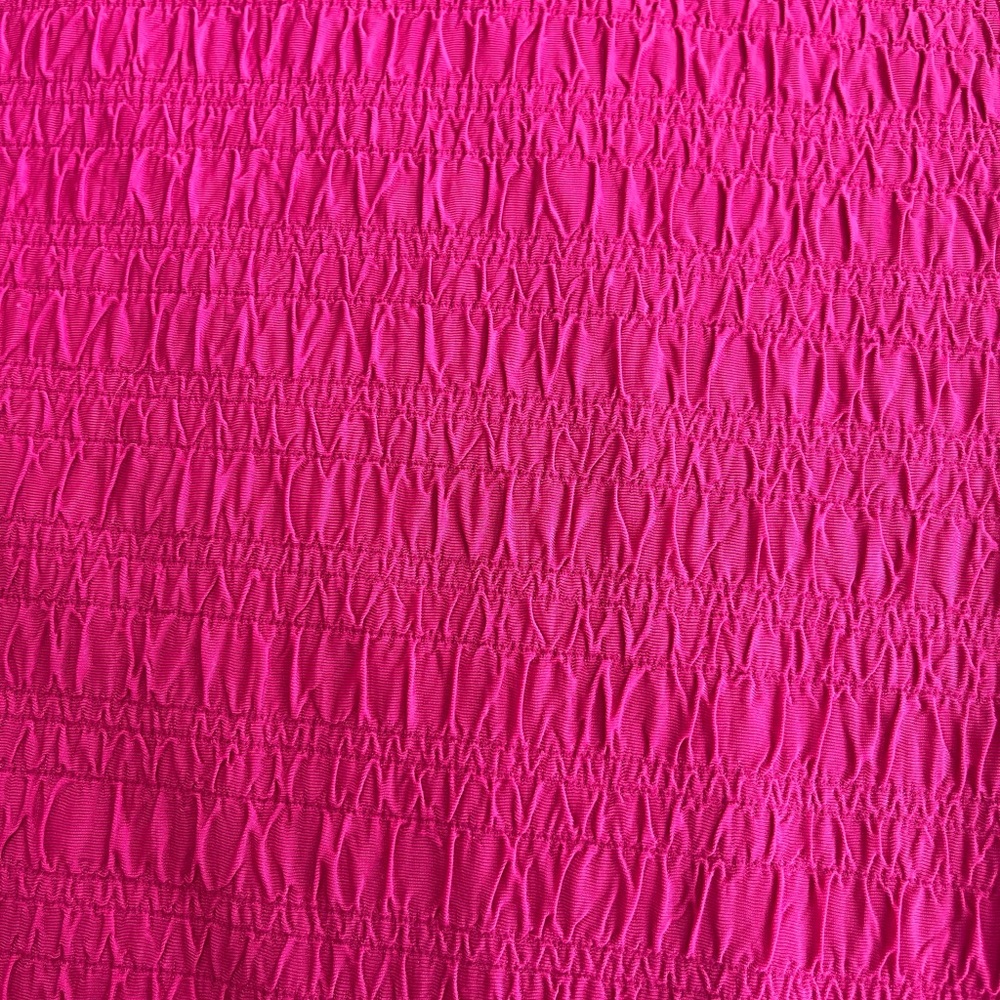 East 5th Fuchsia Textured Short Sleeve Blouse Women’s Size XLarge - Picture 9 of 13